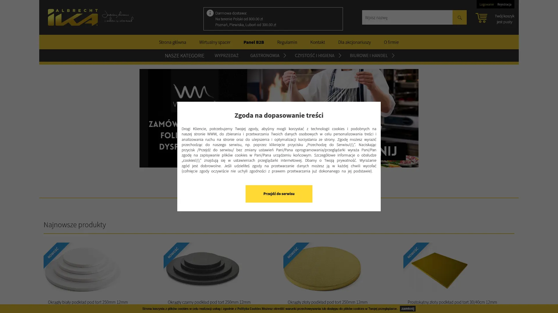 Zrzut ekranu strony Ika Albrecht Spółka Komandytowo Akcyjna.