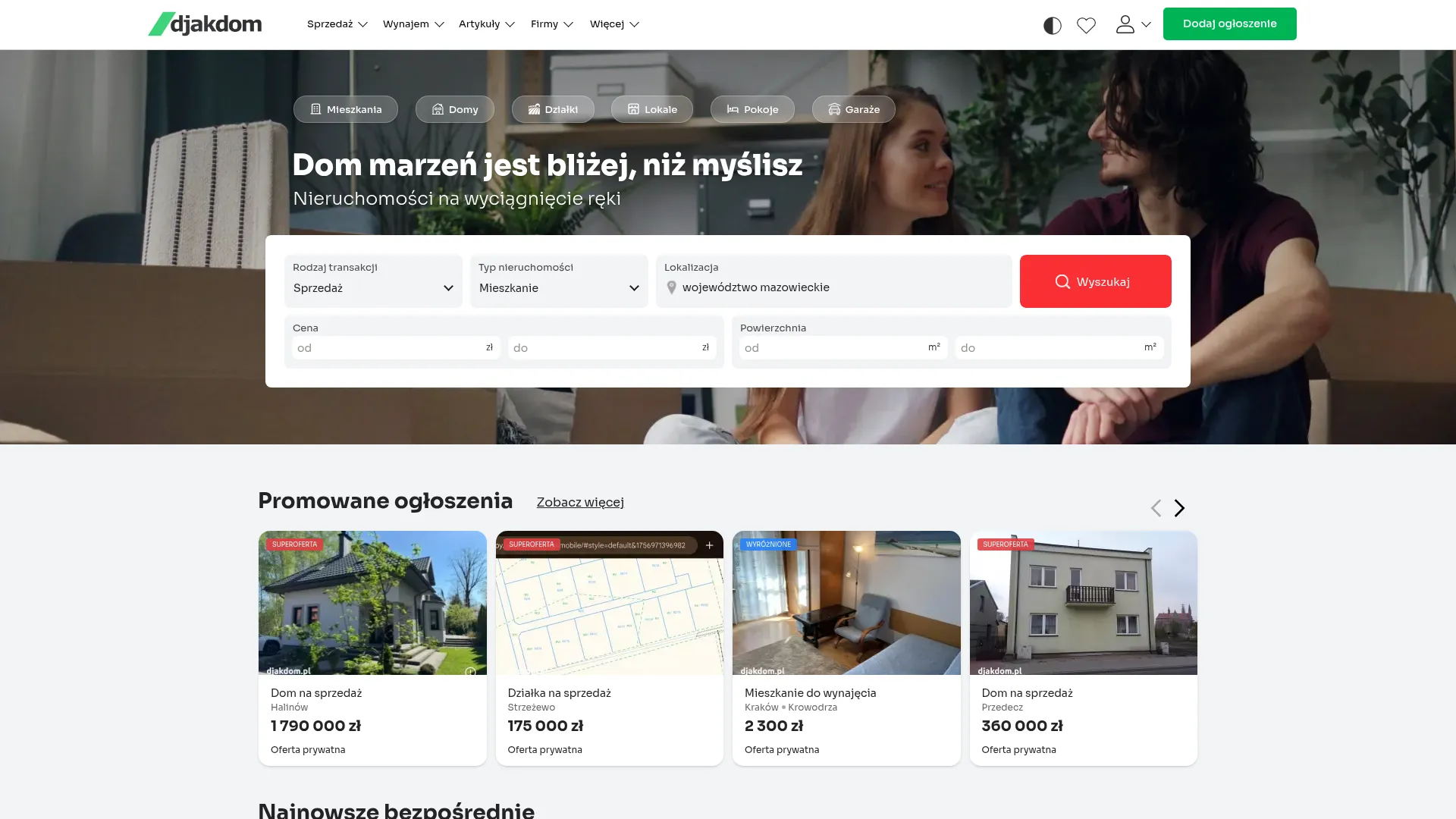 Zrzut ekranu strony Robert Habryło Rupper