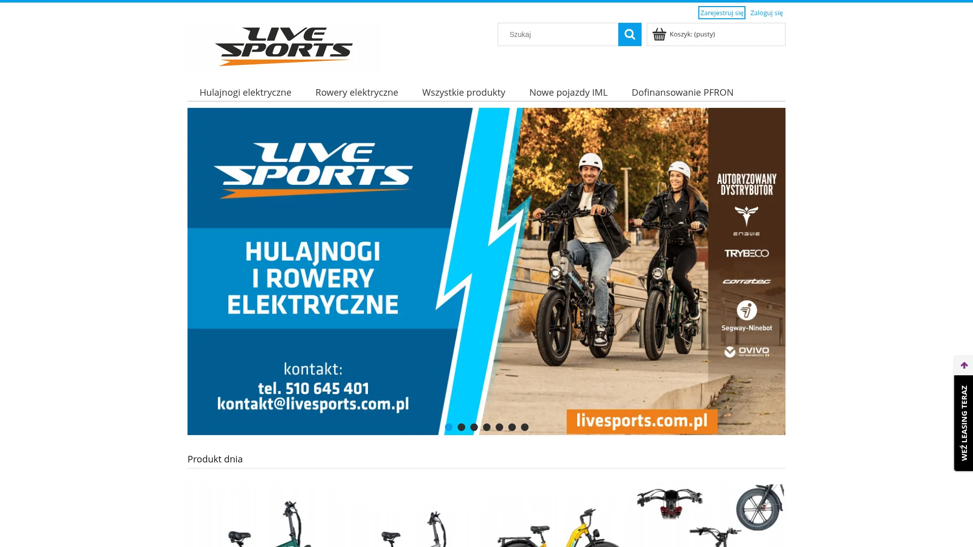 Zrzut ekranu strony Livesports Ireneusz Rogalski