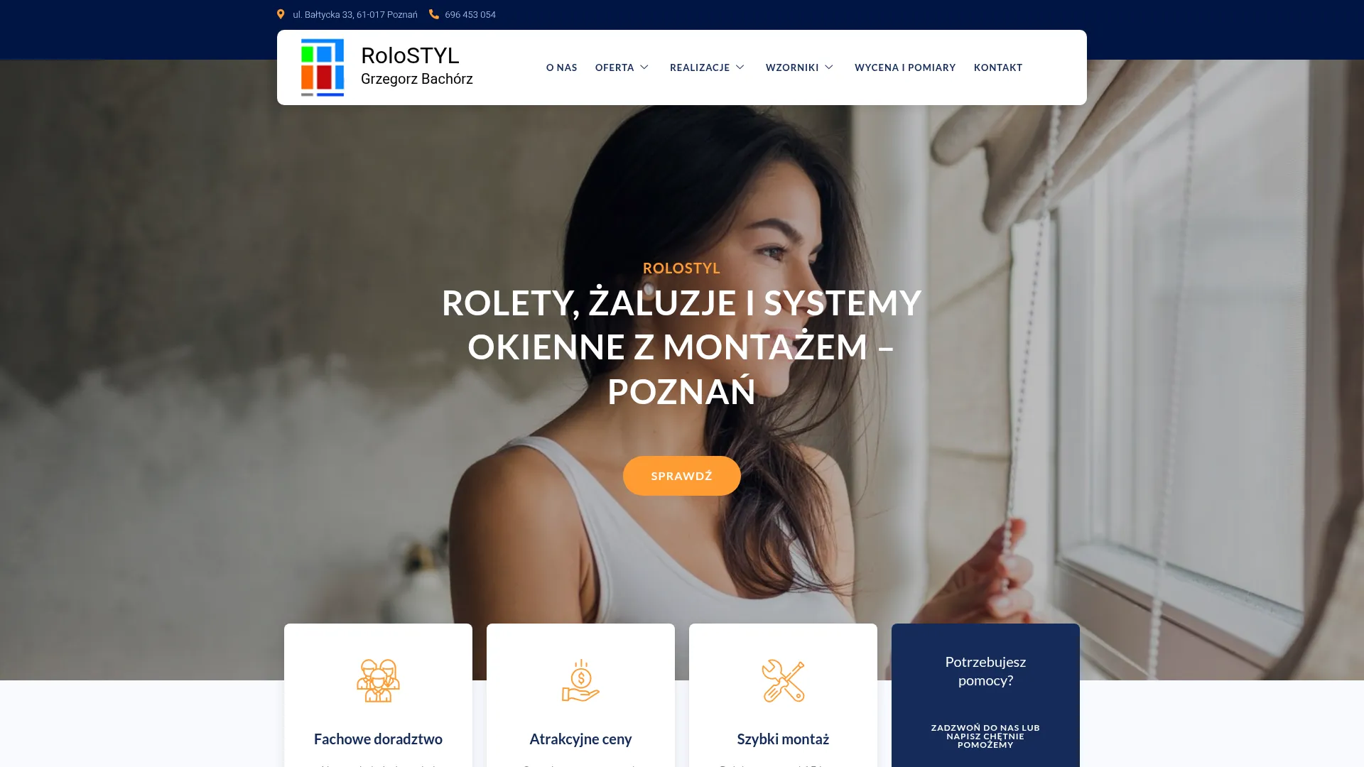 Zrzut ekranu strony PPHU ROLO-STYL
